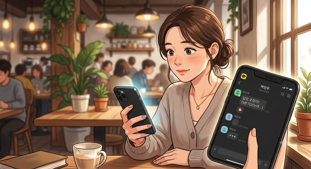 선톡은 절대 안 하는데 답장은 5분 만에 오는 사람의 심리 분석