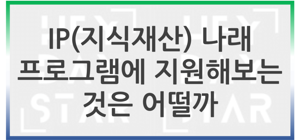 IP(지식재산) 나래 프로그램